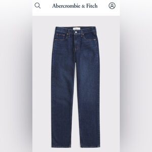 NWT Abercrombie mid rise straight leg jeans 25S (with tags)